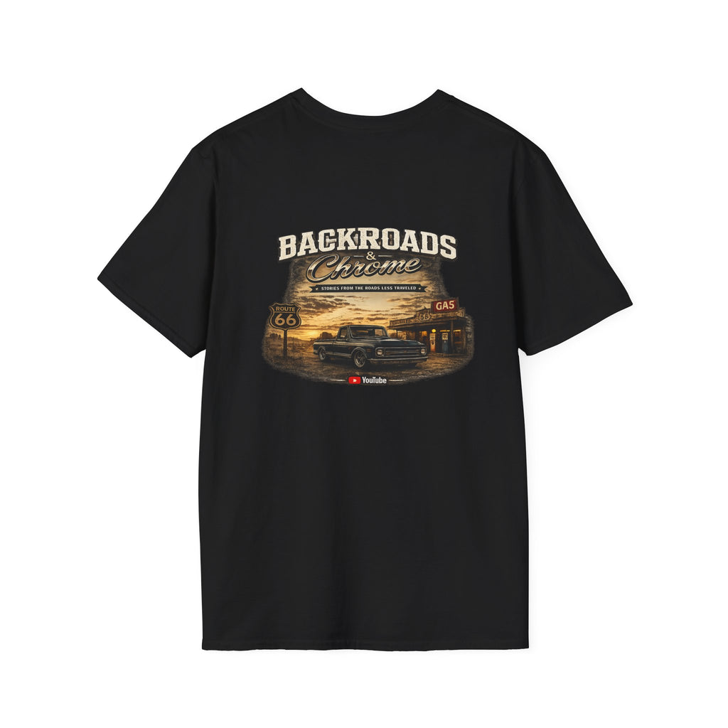 Backroads and Chrome - Official YouTube Brand Tee