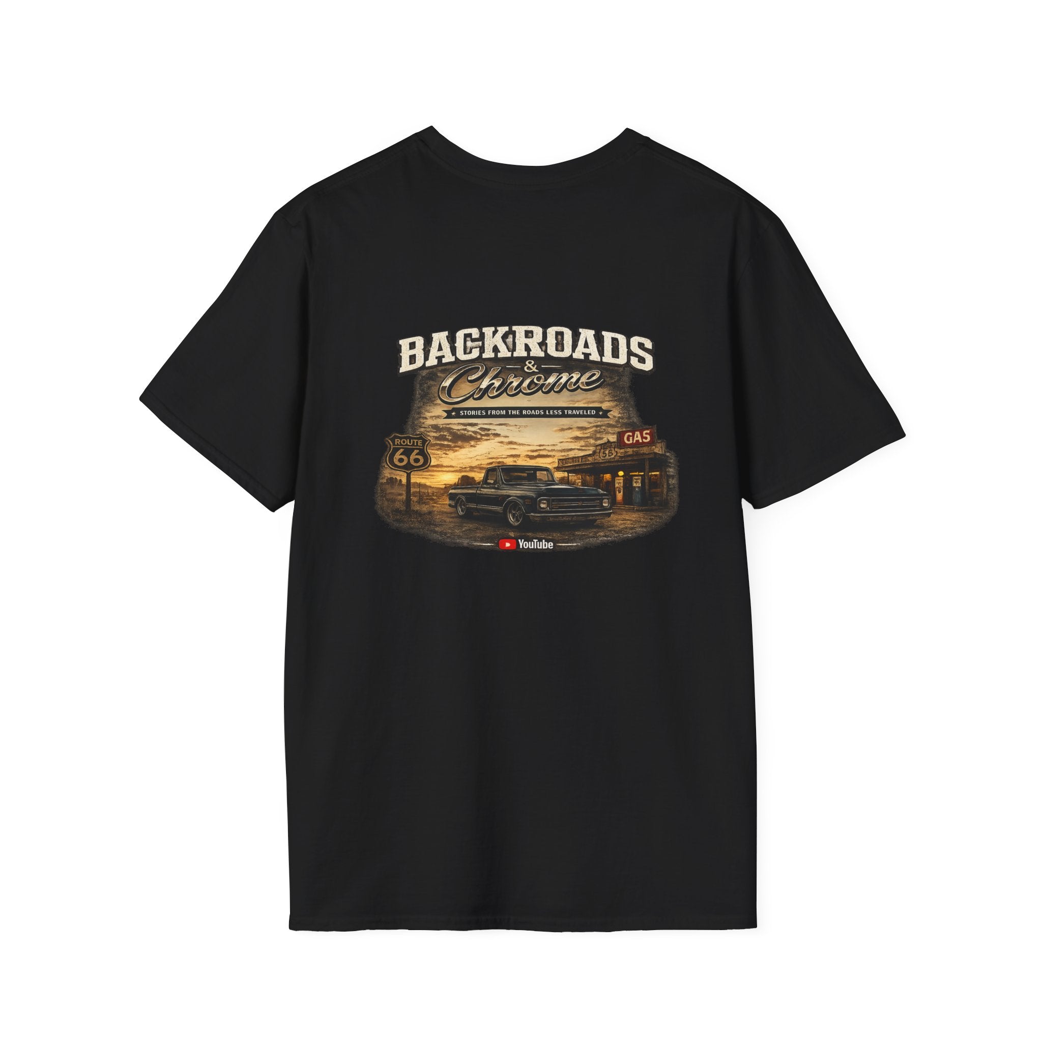 Backroads and Chrome - Official YouTube Brand Tee