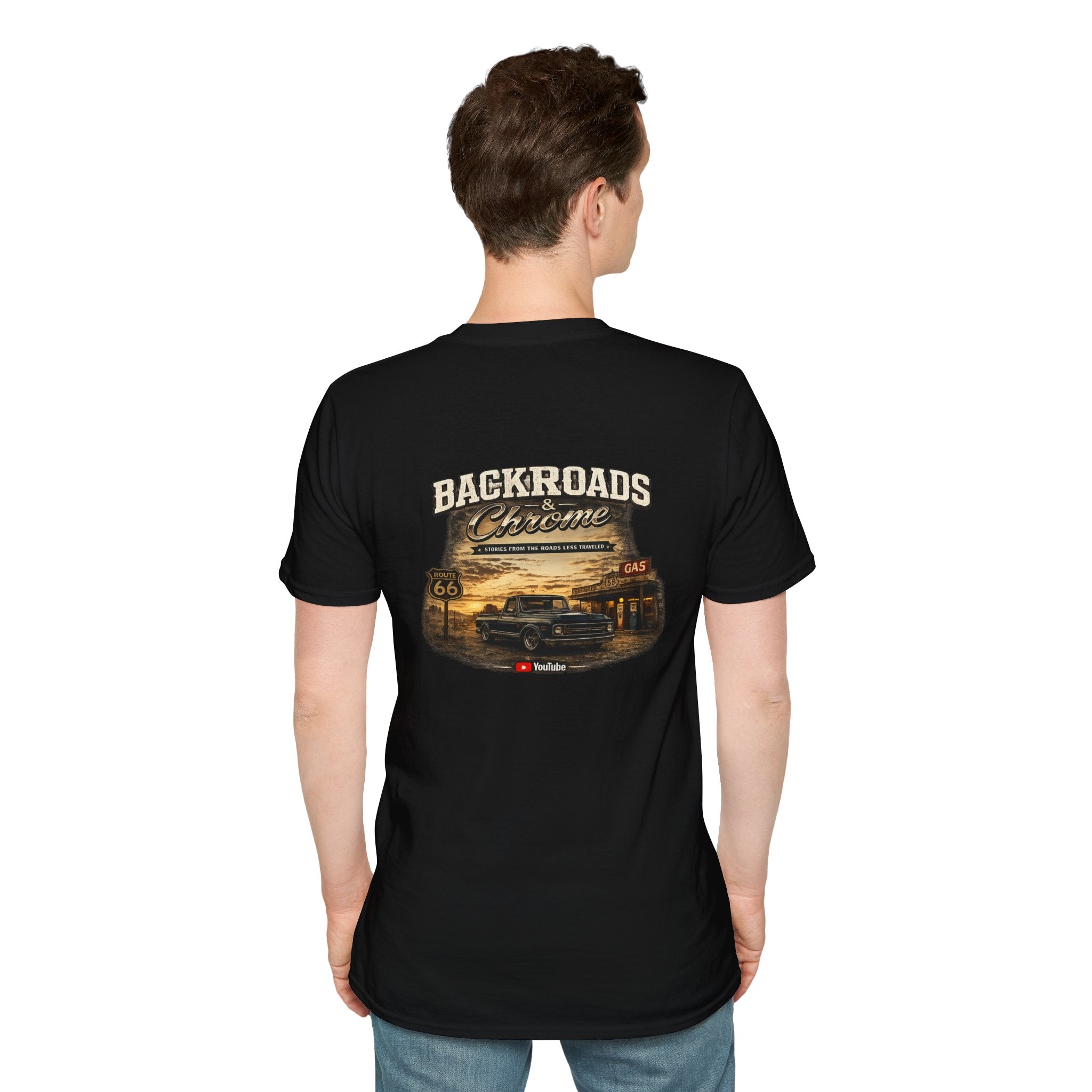 Backroads and Chrome - Official YouTube Brand Tee
